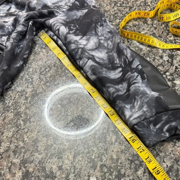 Zumba Fitness Black & Gray Tie-Dye Hoodie Sweatshirt - Picture 10 of 12